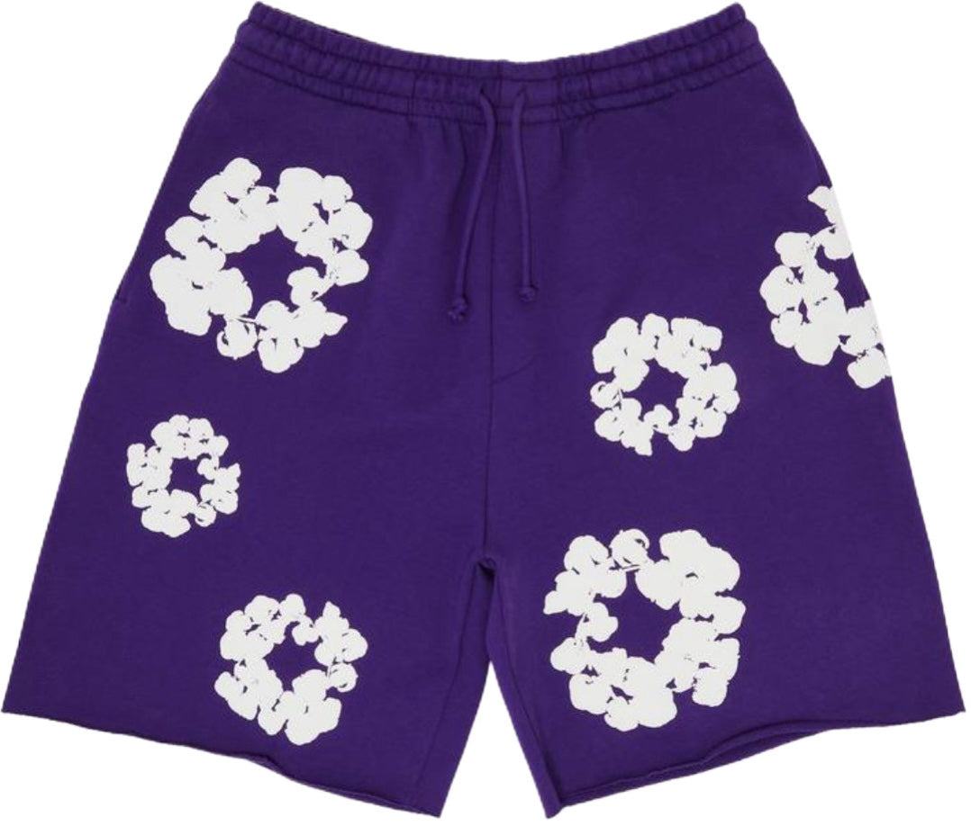 DENIM TEARS THE COTTON WREATH SHORTS ‘PURPLE’