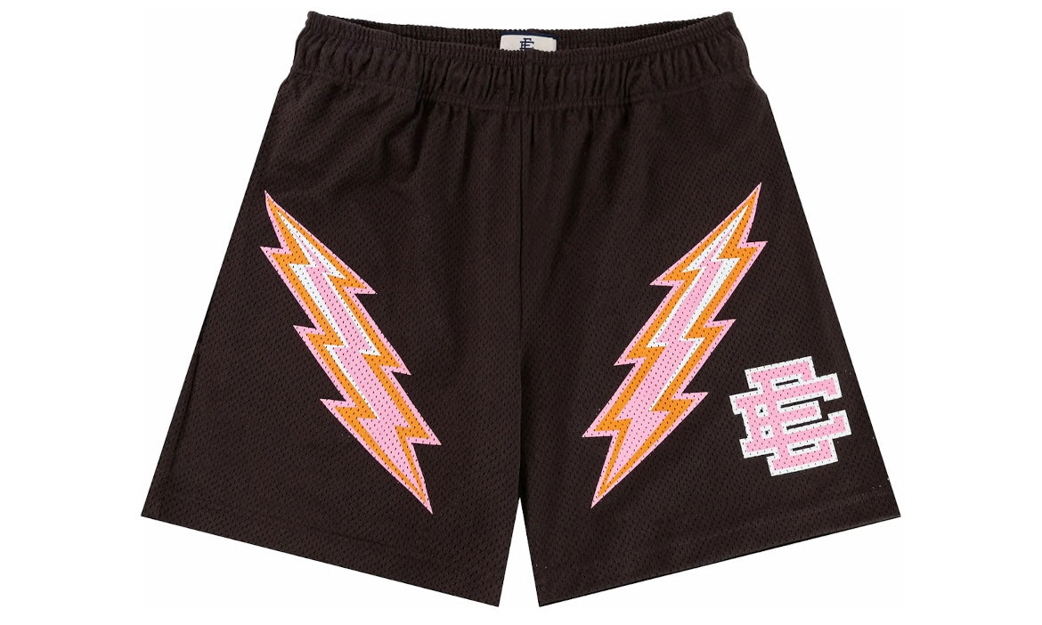 ERIC EMANUEL EE BASIC SHORT ‘DARK BROWN / PINK BOLT’