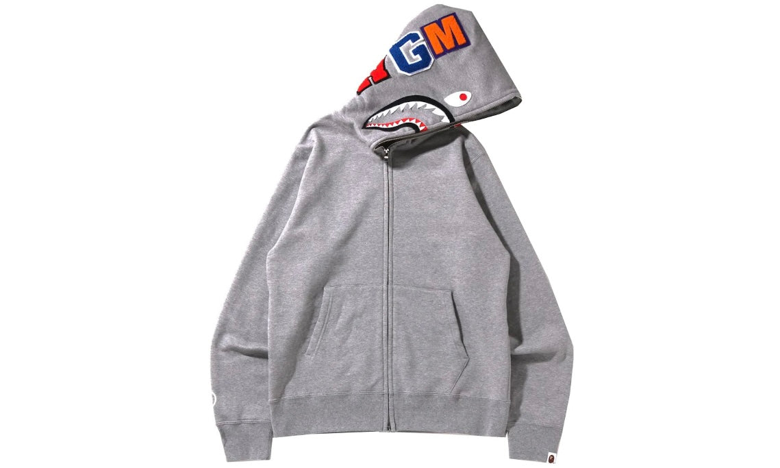 BAPE SHARK FULL ZIP HOODIE ‘GREY’