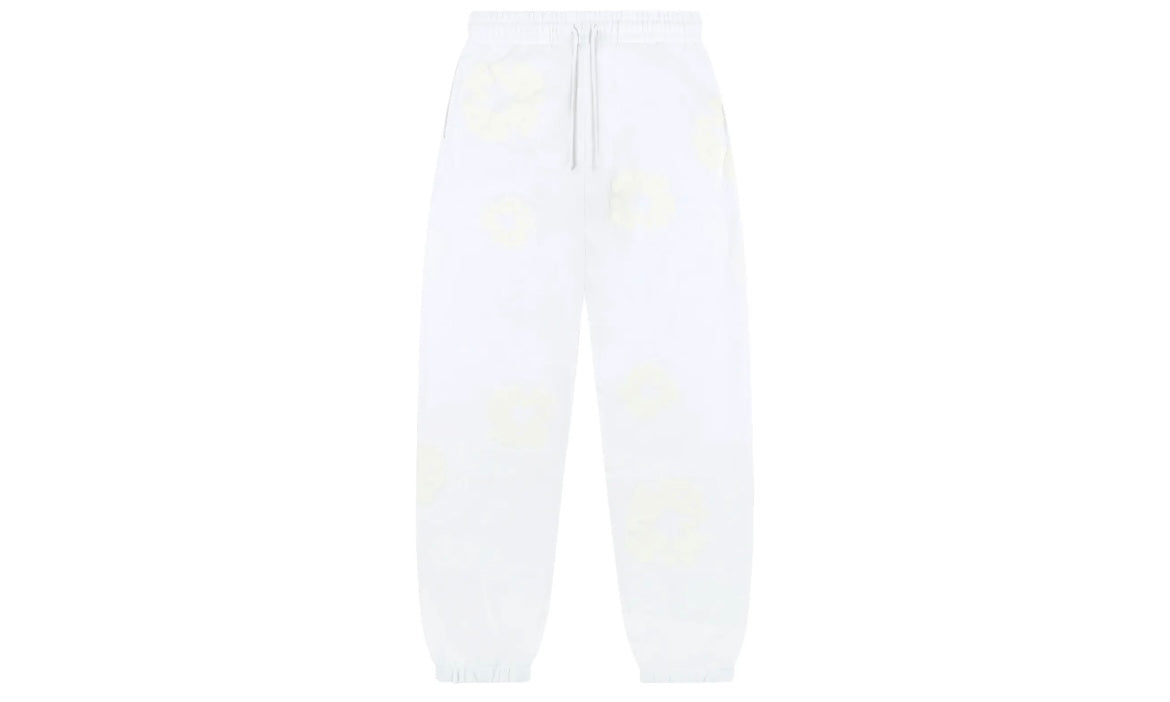DENIM TEARS THE COTTON WREATH SWEATPANTS ‘WHITE MONOCHROME’
