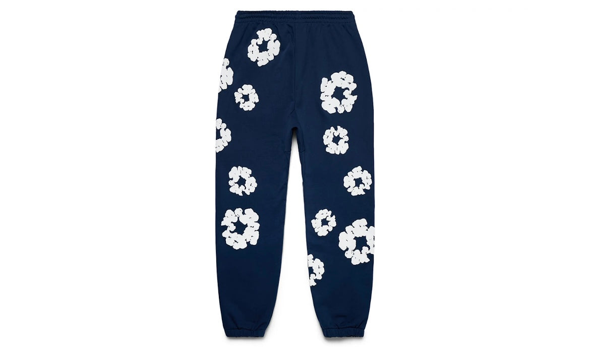 DENIM TEARS THE COTTON WREATH SWEATPANTS ‘NAVY BLUE’