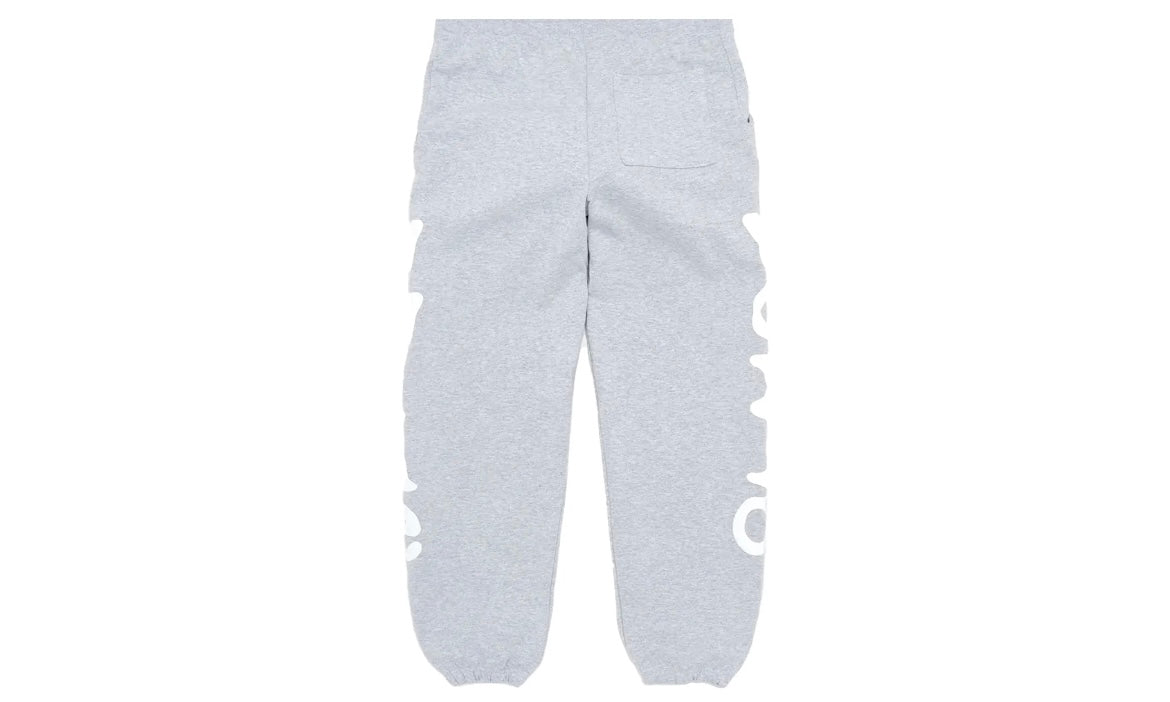 SP5DER WORLDWIDE BELUGA SWEATPANTS ‘HEATHER GREY’