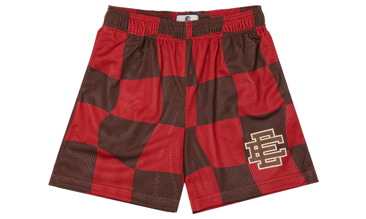 ERIC EMANUEL EE BASIC SHORT ‘RED CHOCOLATE WAVY FLAG’