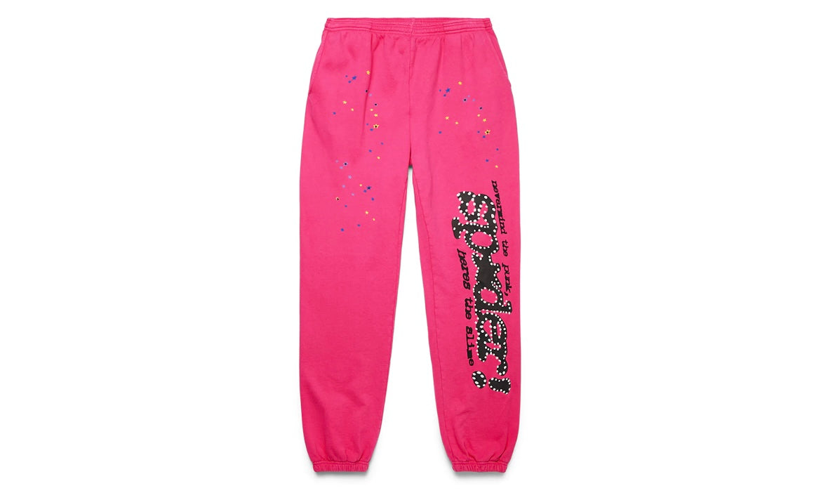 SP5DER WORLDWIDE P*NK V2 SWEATPANTS ‘PINK’