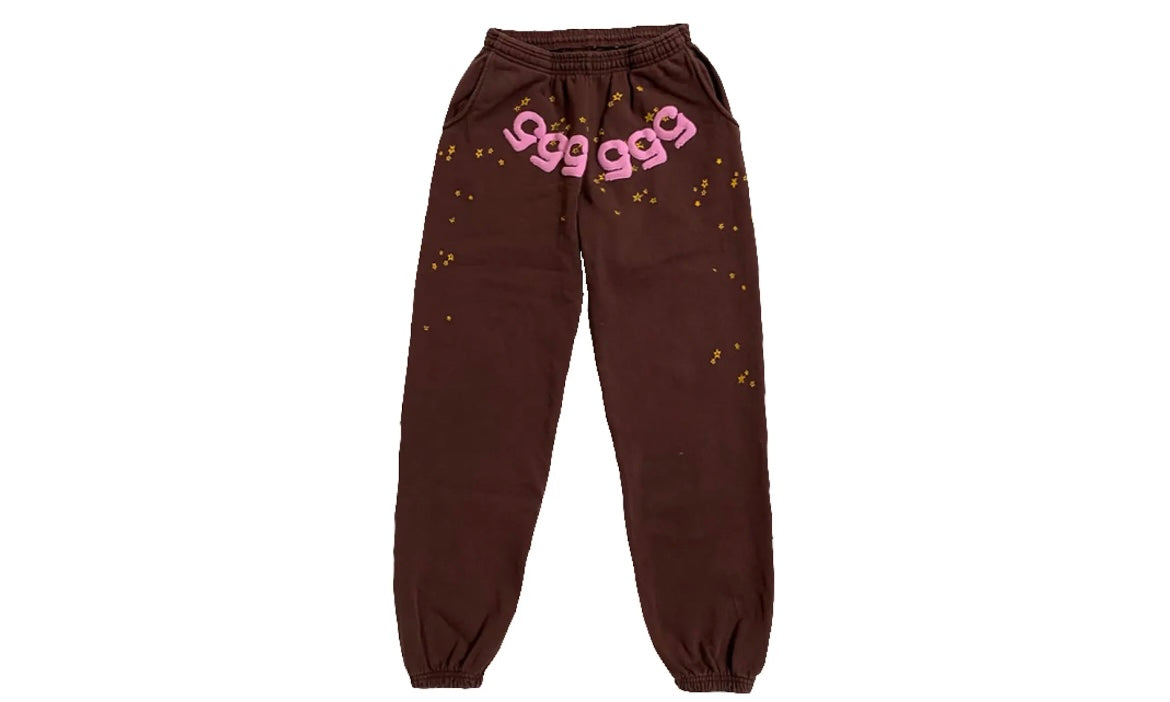 SP5DER WORLDWIDE ANGEL NUMBER 555 HOODIE ‘BROWN’