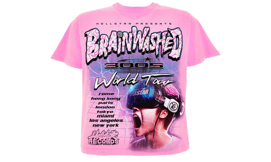 HELLSTAR BRAINWASHED WORLD TOUR TEE ‘PINK’