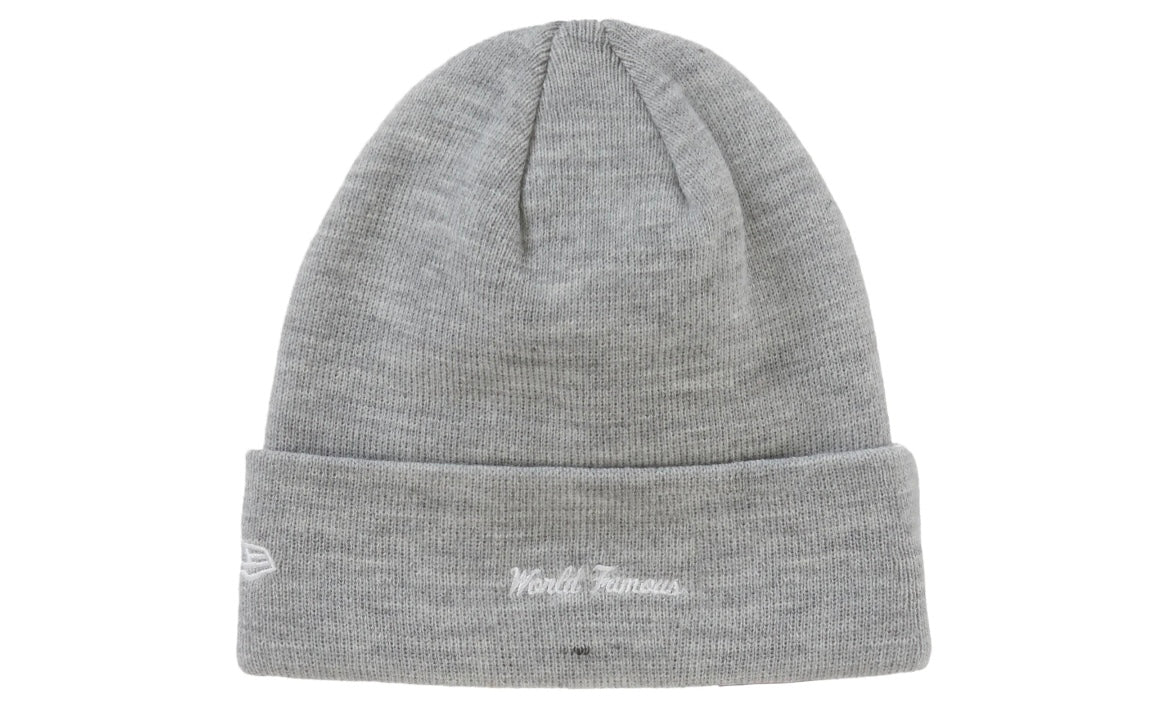 SUPREME NEW ERA BOX LOGO BEANIE ‘HEATHER GREY’