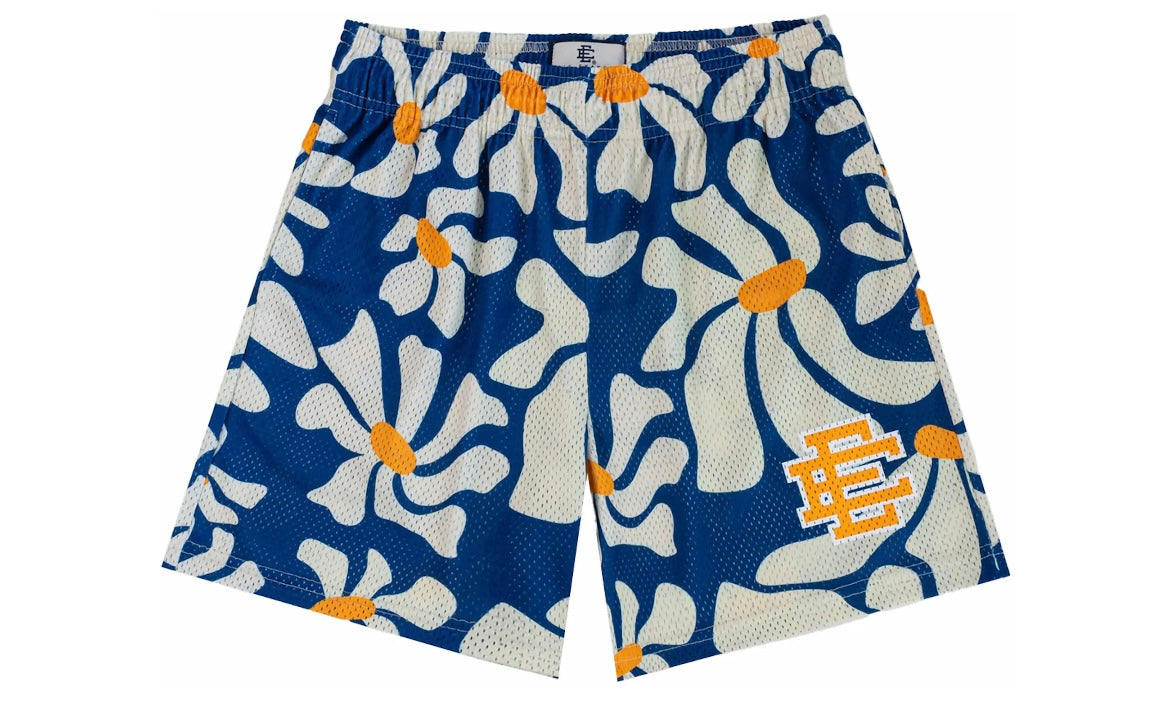ERIC EMANUEL EE BASIC SHORT ‘BLUE DAISIES/ YELLOW’