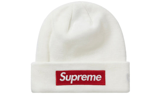 SUPREME NEW ERA BOX LOGO BEANIE ‘White’