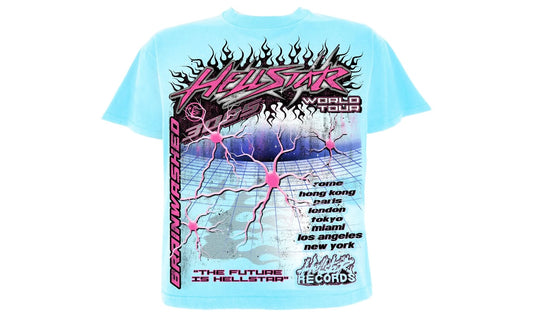 HELLSTAR NEURON TOUR TEE ‘LIGHT BLUE’