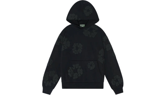 DENIM TEARS THE COTTON WREATH HOODIE ‘BLACK MONOCHROME’