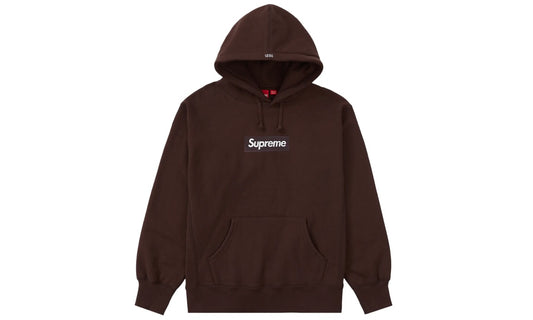 SUPREME BOX LOGO HOODED SWEATER ‘DARK BROWN’