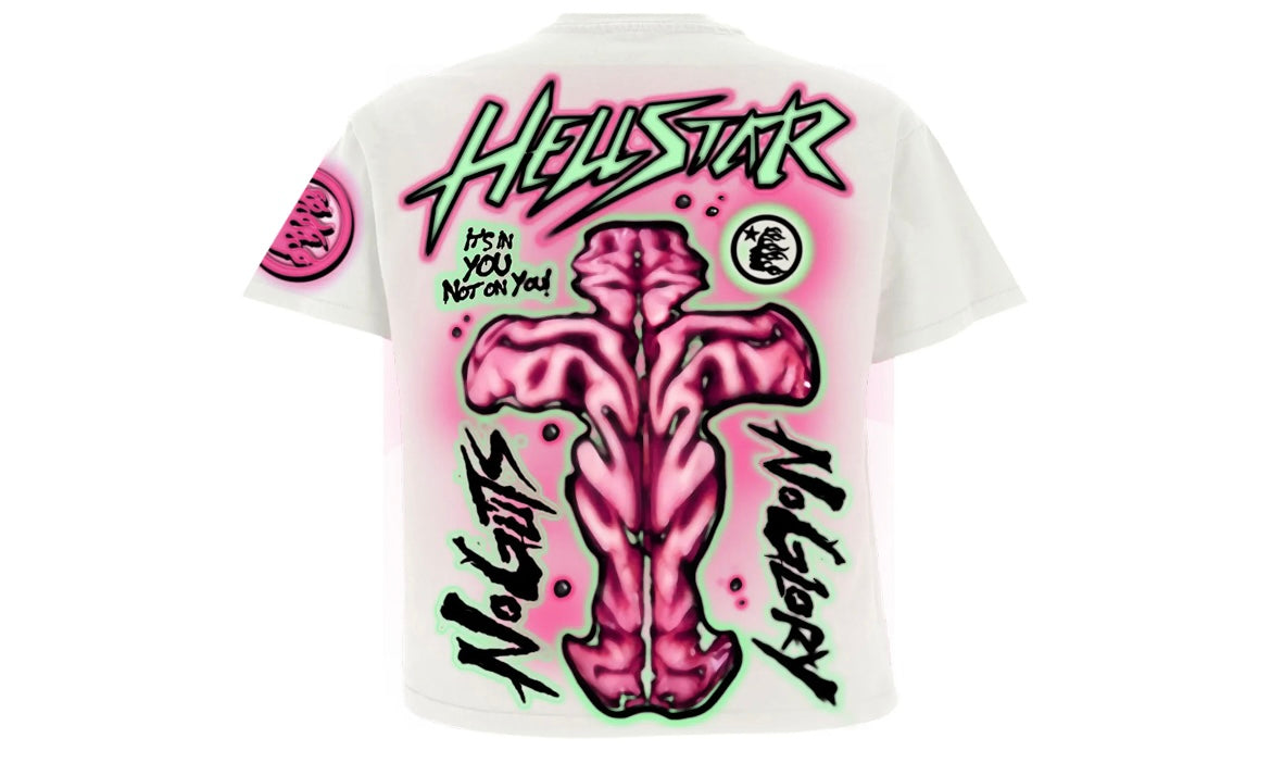 HELLSTAR NO GUTS NO GLORY TEE ‘WHITE’