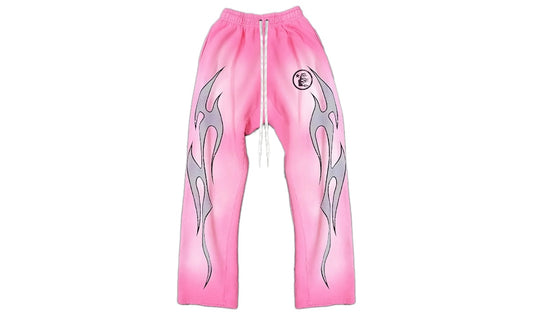 HELLSTAR FLAME SWEATPANTS ‘PINK’
