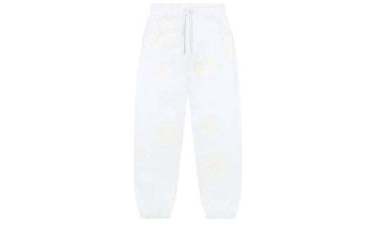 DENIM TEARS THE COTTON WREATH SWEATPANTS ‘WHITE MONOCHROME’